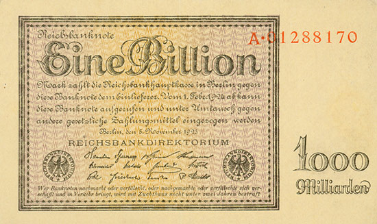 Germany - Reichsbanknote - Pick 134 - Rosenberg 131a