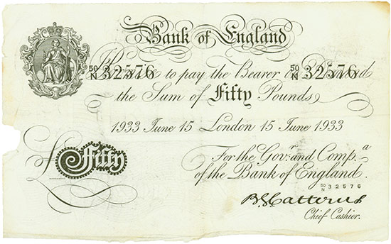 Great Britian - Bank of England - Operation Bernhard