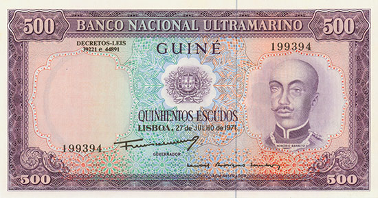 Portuguese Guinea - Banco Nacional Ultramarino - Pick 46a