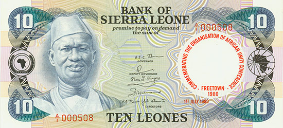 Sierra Leone - Bank of Sierre Leone - Pick 13