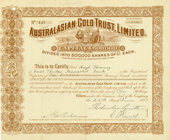Australasian Gold Trust, Limited
