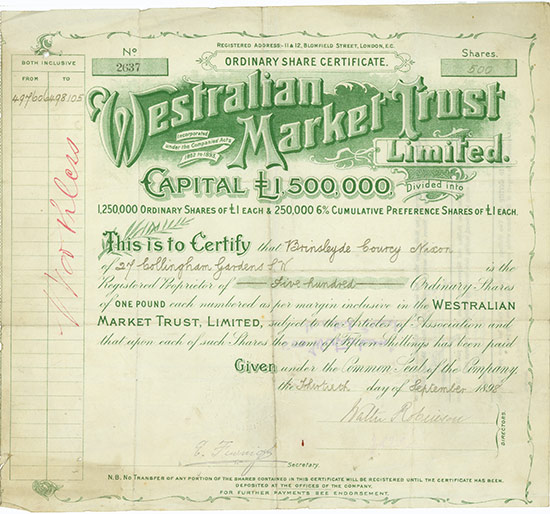 Westralian Market Trust Limited