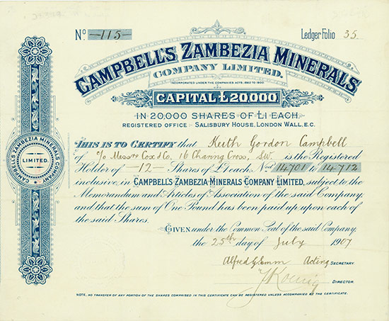 Campbell's Zambezia Minerals Company Limited