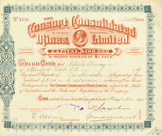Consort Consolidated Mines, Limited