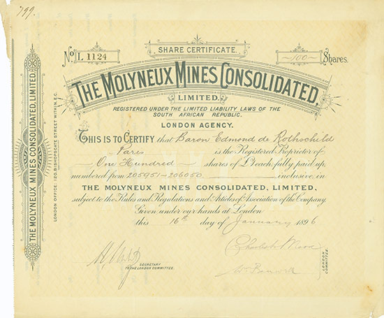 Molyneux Mines Consolidated, Limited