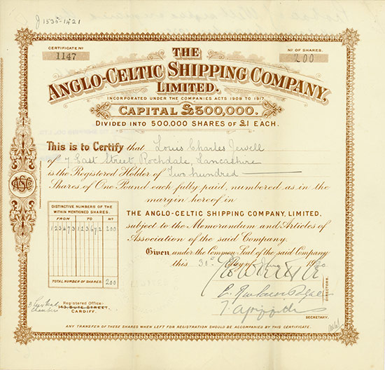 Anglo-Celtic Shipping Company, Limited