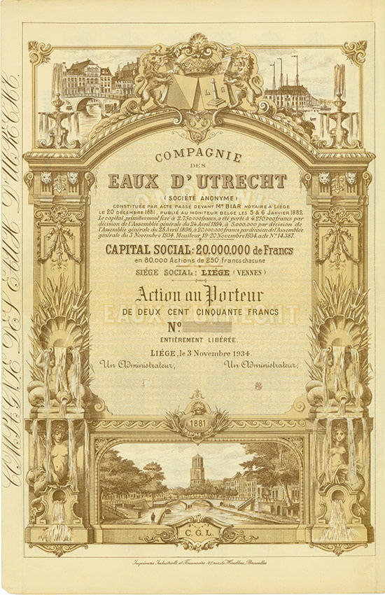 Compagnie des Eaux d'Utrecht (Société Anonyme)