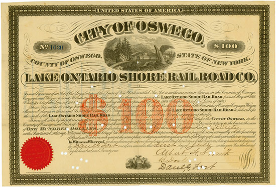 City of Oswego - in Aid of Lake Ontario Shore Rail Road Co.