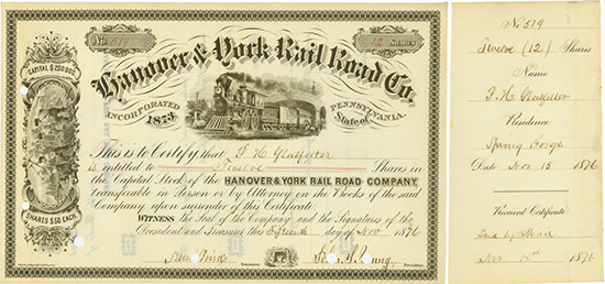 Hanover & York Rail Road Co.