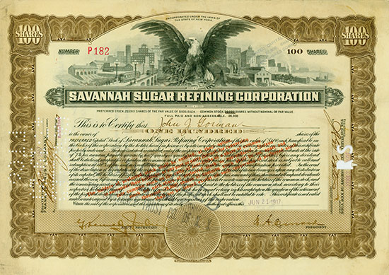 Savannah Suger Refining Company [3 Stück]