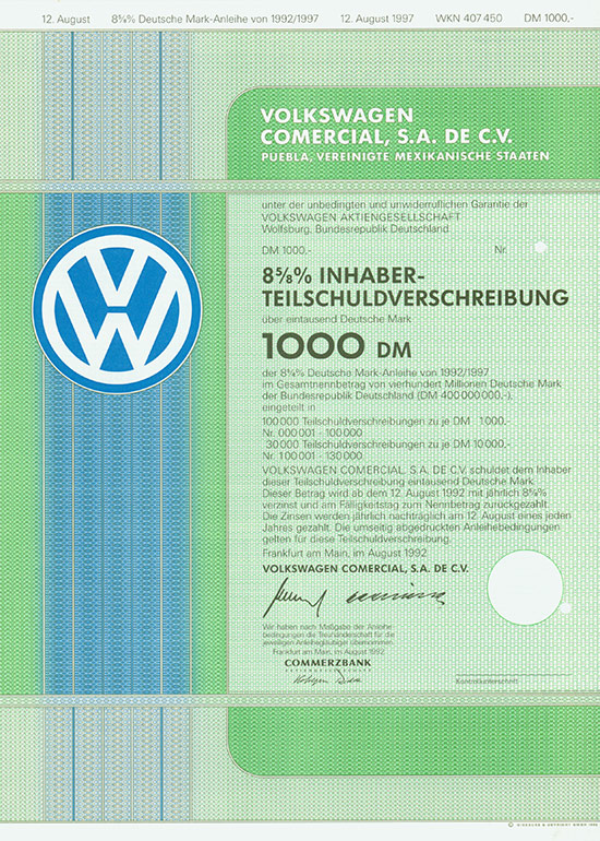 Volkswagen Comercail, S. A. De C. V.