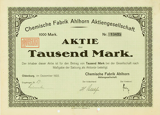 Chemische Fabrik Ahlhorn AG