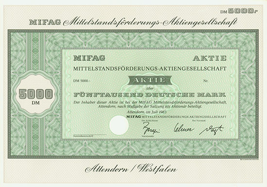 MIFAG Mittelstandsförderungs-AG