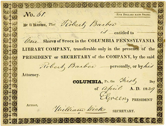 Columbia Pennsylvania Library Company