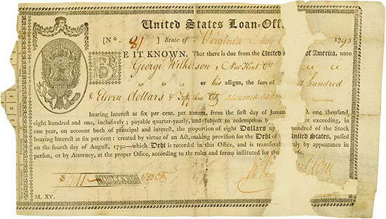 United States Loan-Office, State of Virginia