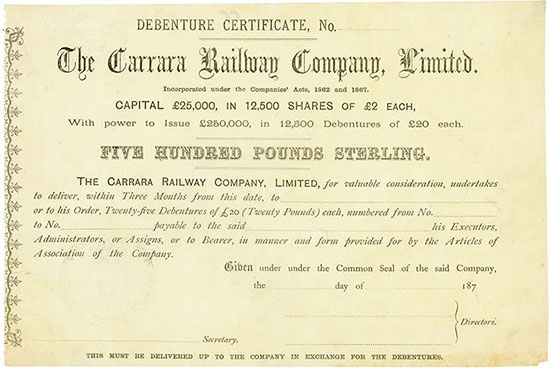 Carrara Railway Company, Limited