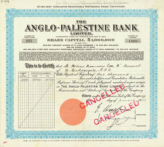 Anglo-Palestine Bank Limited