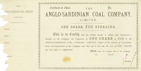 Anglo-Sardinian Coal Company, Limited