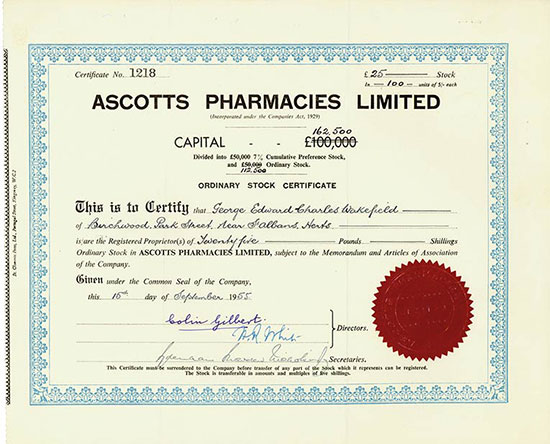 Ascotts Pharmacies Limited