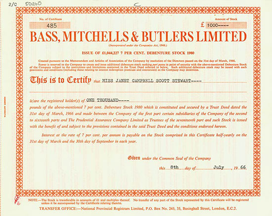 Bass, Mitchells & Butlers Limited