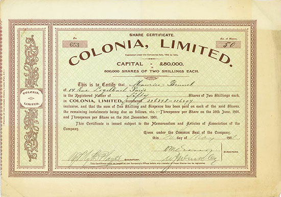 Colonia, Limited