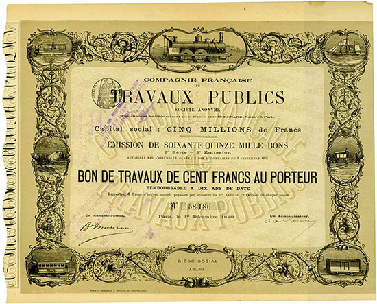 Compagnie Francaise de Travaux Publics Société Anonyme [2 Stück}