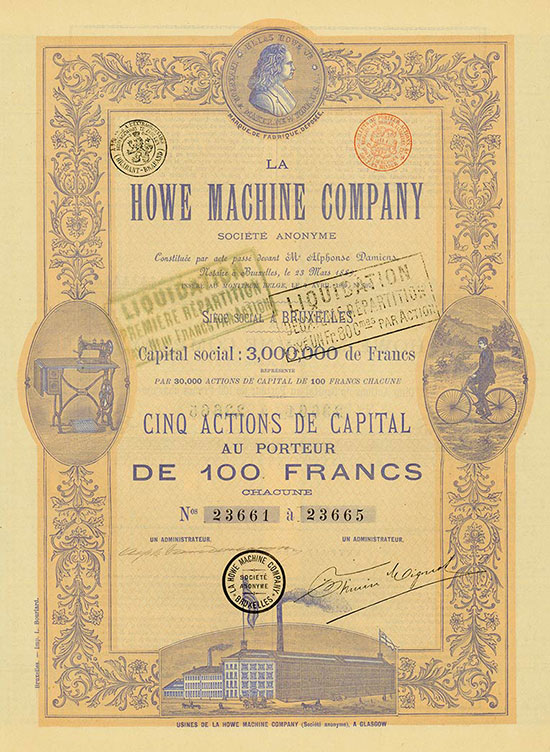 La Howe Machine Company Société Anonyme