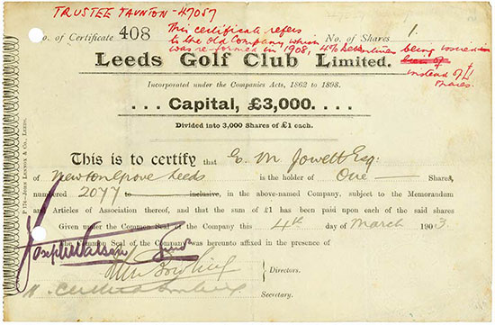 Leeds Golf Club Limited