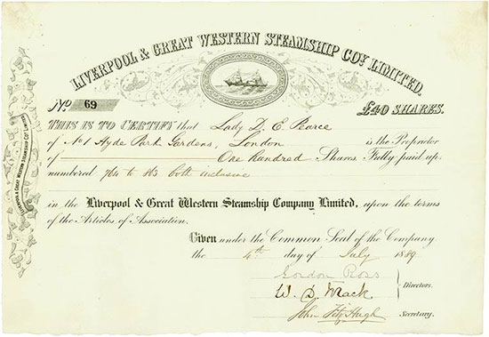 Liverpool & Great Western Steamship Coy. Limited