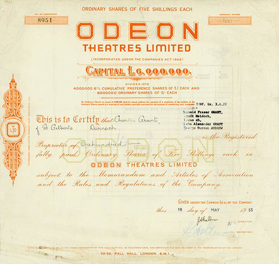 Odeon Theatres Limited