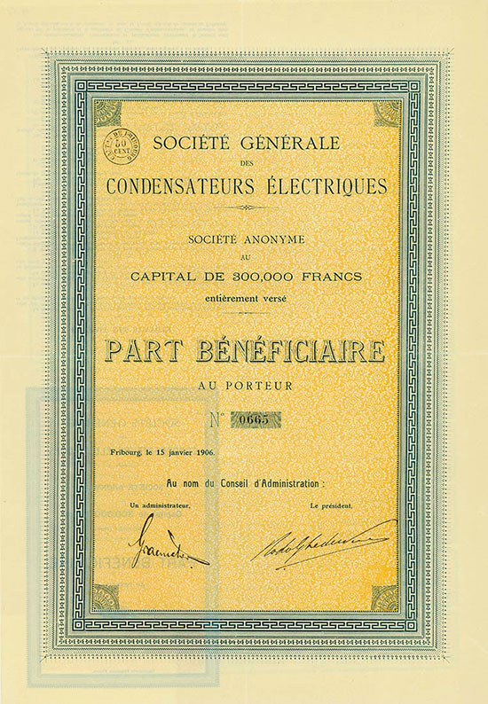 Société Générale des Condensateurs Électriques Société Anonyme