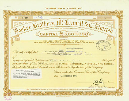 Booker Brothers, Mc. Connell & Co., Limited