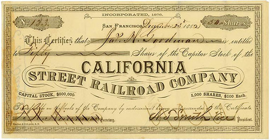 California Street Railroad Company