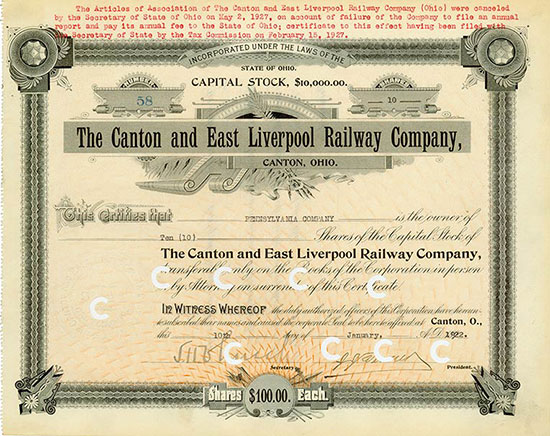 Canton and East Liverpool Railway Company