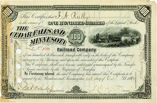Cedar Falls and Minnesota Railroad Company