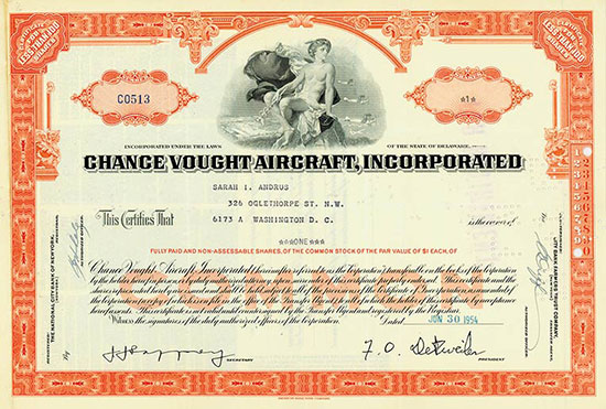 Chance Vought Aircraft, Incorporated
