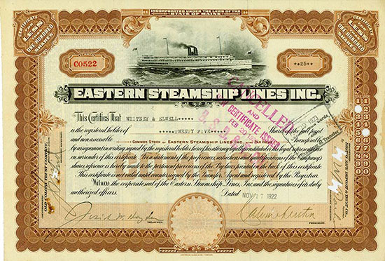 Eastern Steamship Lines Inc.