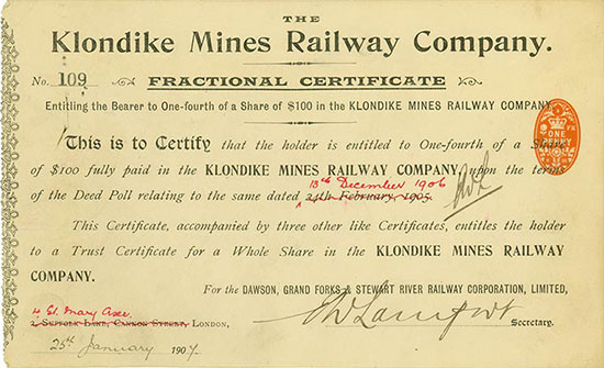 Klondike Mines Railway Company