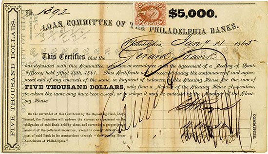 Loan Committee of the Philadelphia Banks