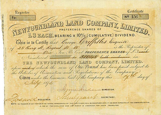 Newfoundland Land Company, Limited