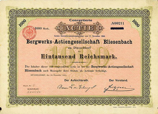 Bergwerks-Actiengesellschaft Bliesenbach