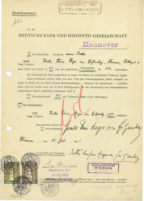 Deutsche Bank und Disconto-Gesellschaft Hannover