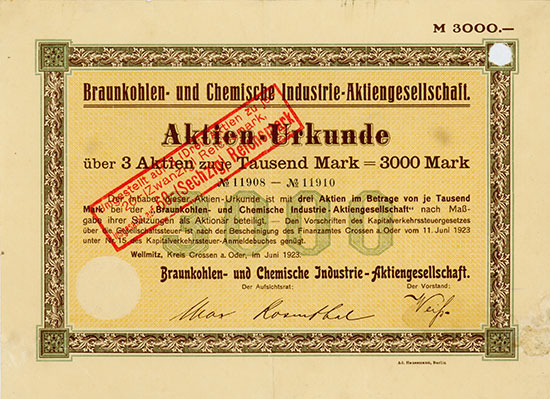 Braunkohlen- und Chemische Industrie-AG