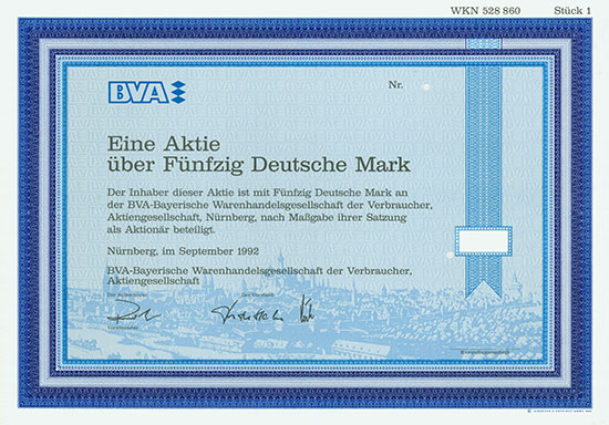 BVA-Bayerische Warenhandelsgesellschaft der Verbraucher, AG