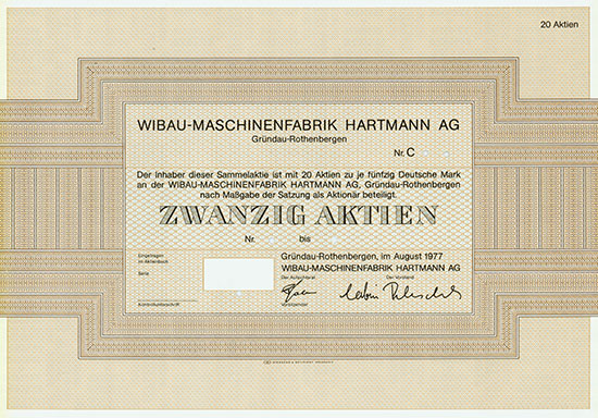 Wibau-Maschinenfabrik Hartmann AG