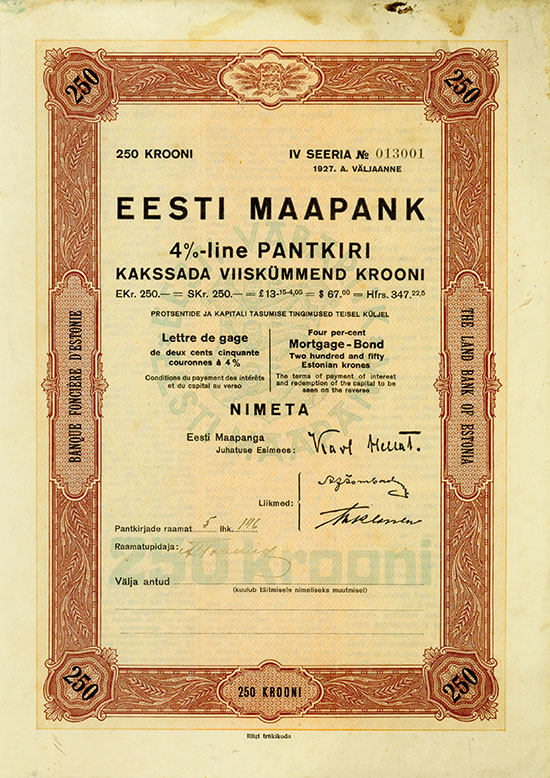 Eesti Maapank / Land Bank of Estonia