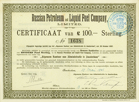 Russian Petroleum and Liquid Fuel Company, Limited