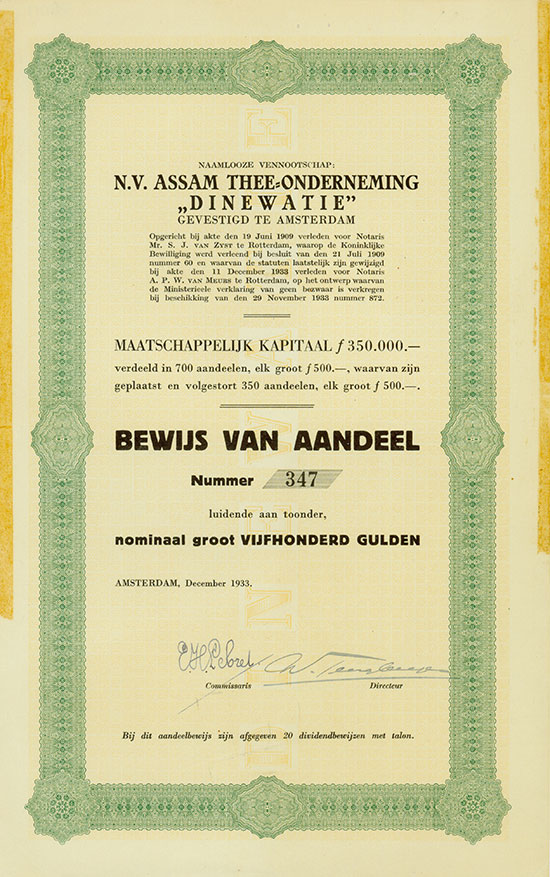 Naamlooze Vennootschap N.V. Assam Thee-Onderneming 