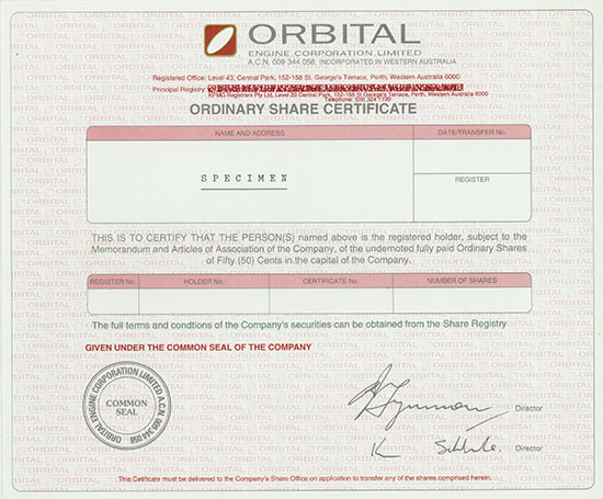 Orbital Engine Corporation Limited