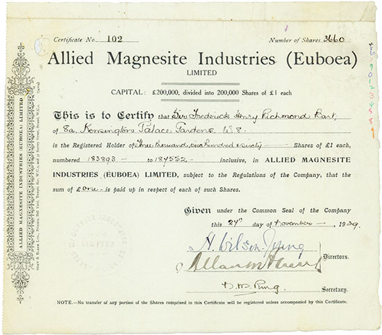 Allied Magnesite Industries (Euboea) Limited